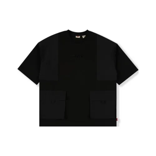 Levis Мужские Черные T-Рубашки