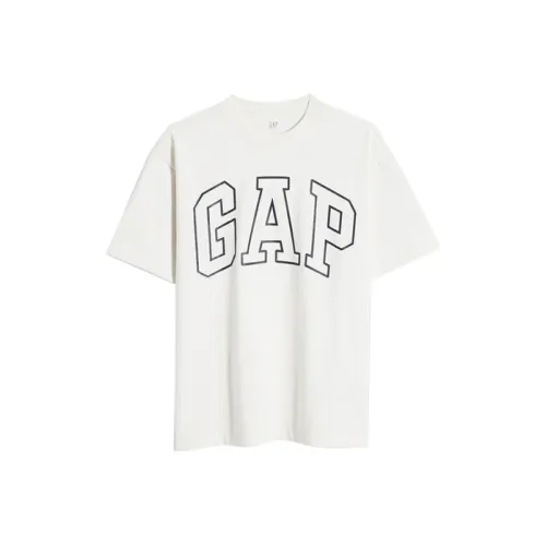 GAP Серый Белый Унисекс Футболка