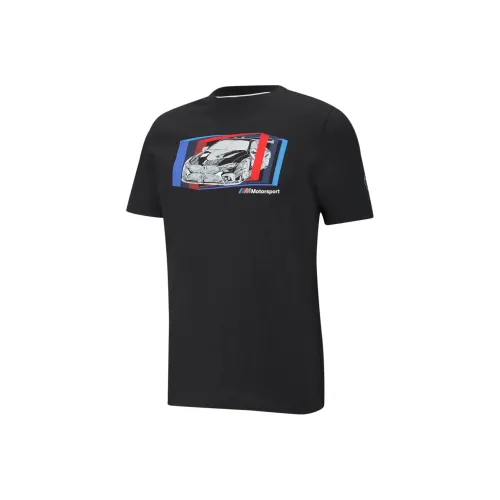 PUMA BMW Мужская Черная T-Рубашка
