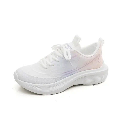 HUANQIU Беговые кроссовки Низкий верх Белый Розовый Фиолетовый Женский