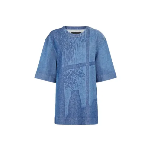 Fendi Blue Мужские T-рубашки