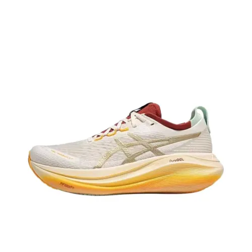 ASICS Gel Nimbus 27 Low Top Повседневные Беговые Кроссовки Мужские Бежевые