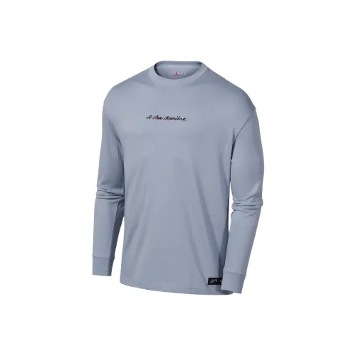 Jordan x A Ma Maniére T-Shirt Азиатская версия Мужская Светло-синяя