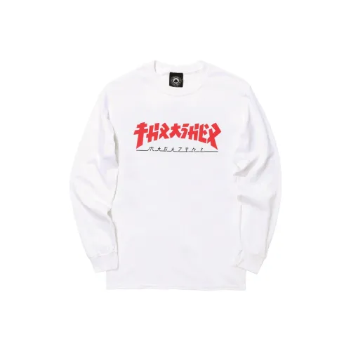 Thrasher Белая Унисекс Футболка