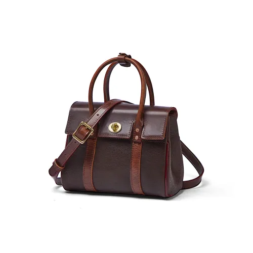 KAISER Сумка из коровьей кожи обычная женская кофейно-коричневая