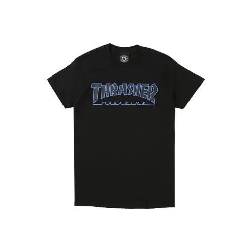 Thrasher Черная Унисекс Футболка