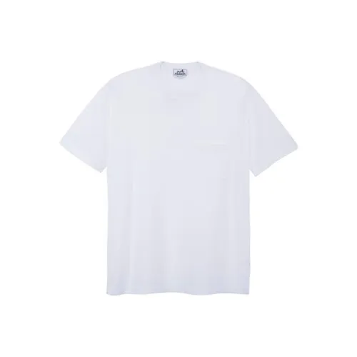 HERMES Белая Мужская T-Рубашка