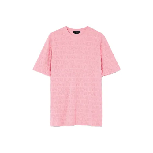 VERSACE Розовые Мужские T-рубашки