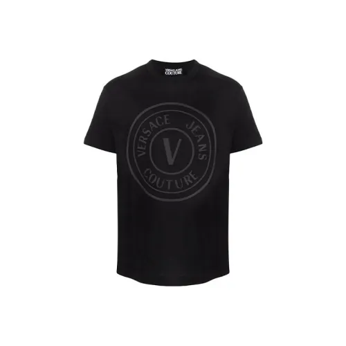 VERSACE JEANS COUTURE Мужские черные футболки