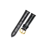 Импортная телячья кожа ★ Черный с белой строчкой - Золотая пряжка