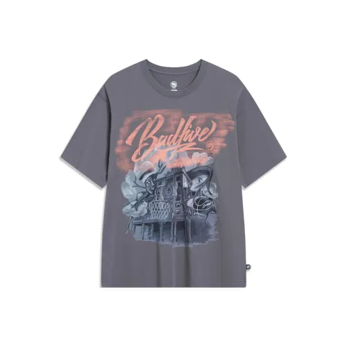 Подкладка BADFIVE T Рубашка Мужская Дымчатый Чернильный Серый