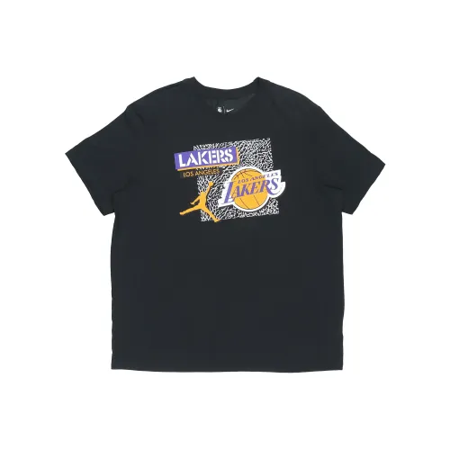 Jordan NBA Los Angeles Lakers Черные Мужские Футболки