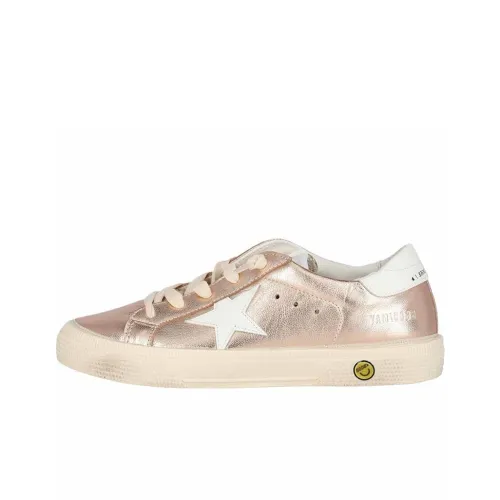 Golden Goose Детские Скейтбординги Низкий Топ Розовый Школьный возраст