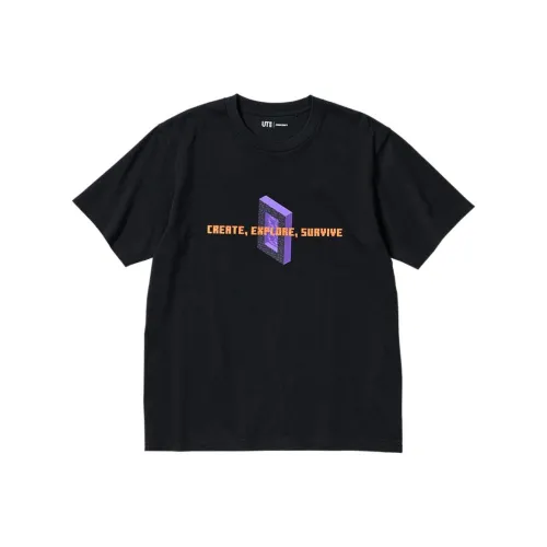 UNIQLO X Minecraft SS22 T-Shirt Unisex Black