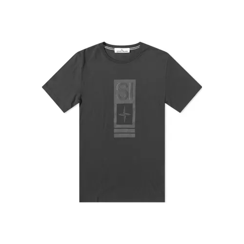 Stone Island Черные Мужские T-Рубашки