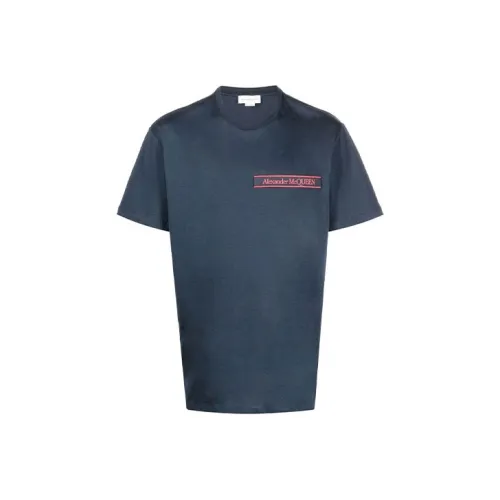 Alexander McQueen Мужские синие T-рубашки