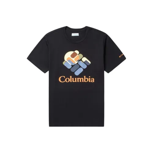 Мужская черная футболка с совместным брендом Columbia