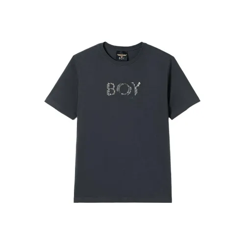 Boy London T-Shirt Унисекс Угольный Серый