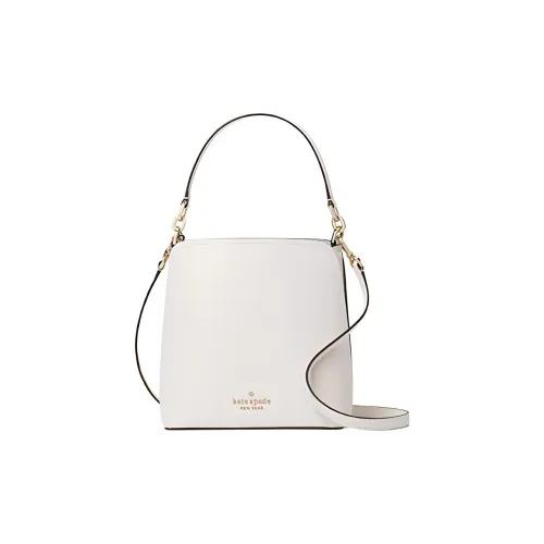 Kate Spade Darcy Коровья кожа Ведрообразная сумка Сумка Сумка через плечо Сумка через плечо Маленькая Женская Молочно-белая