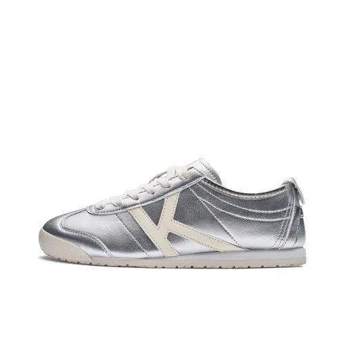 Кроссовки для скейтбординга KAPPA Low Top Silver/Classic White Женские