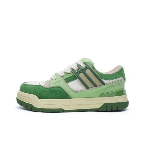 OUBT Спортивная Повседневная Модная Обувь Резиновая Устойчивая к Износу Дышащая Низкая Кроссовка для Скейтбординга Унисекс Зеленая