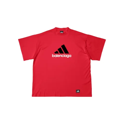 Balenciaga x Adidas Originals T-Shirt Мужской Красный