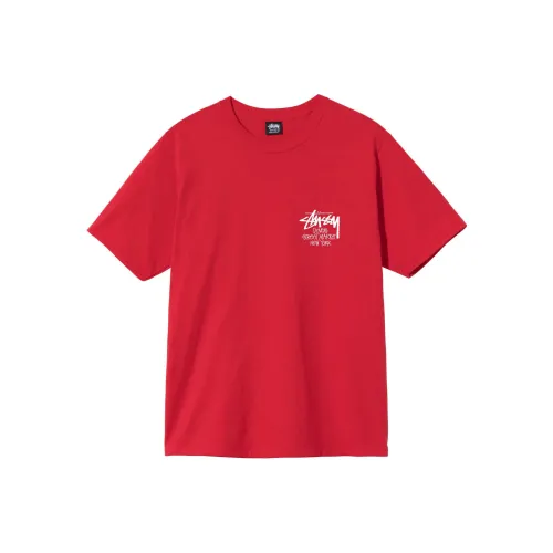 Stussy Красный Мужская T-Рубашка