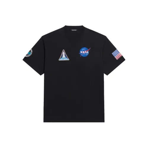 Balenciaga x NASA T-Shirt Мужской Черный