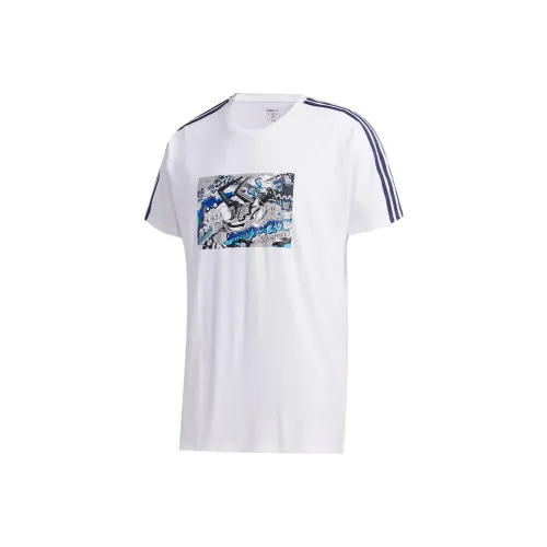 ADIDAS NEO Белый Мужской T-Рубашки