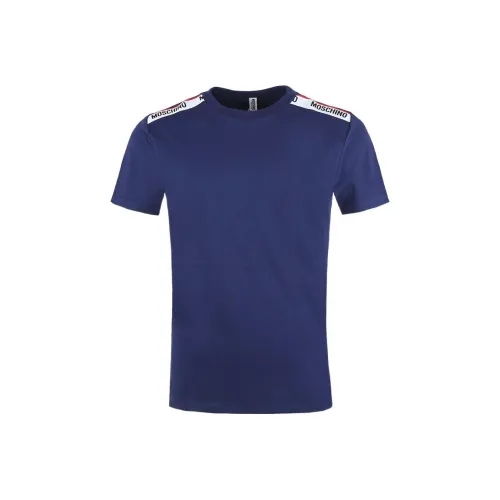 MOSCHINO Темно-синие мужские футболки