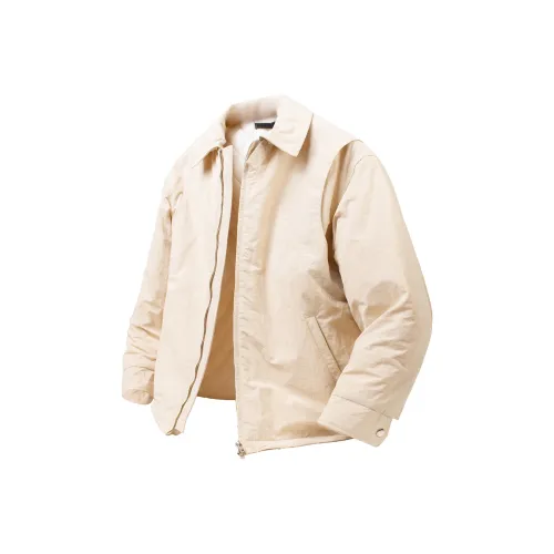 ASEDE Хлопковый пуховик унисекс цвет абрикосовый желтый