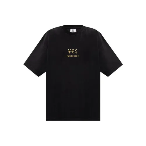 Vetements Черные Мужские T-Рубашки