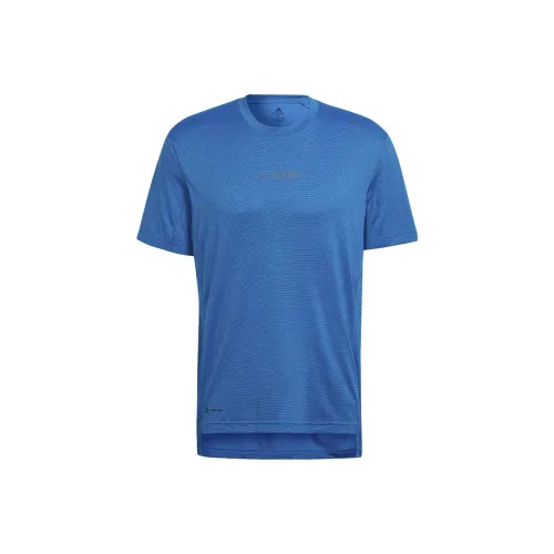 Adidas Terre T Рубашка Мужская Синяя