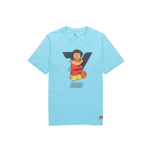 ADIDAS X LEGO T-Shirt Мужской Небесно-Синий