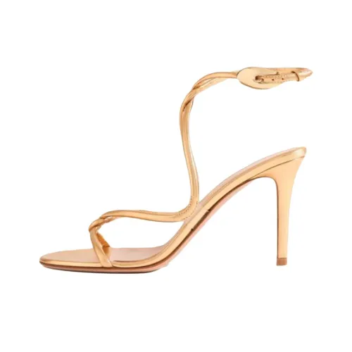 GIANVITO ROSSI One Ремень Сандалии 9,5 см Женские Золотые