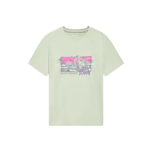 LINING Badfive Стандартная T-рубашка Мужская Пена Зеленая