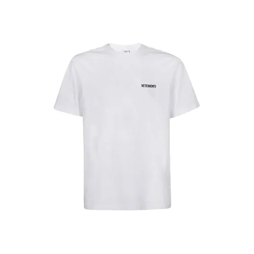 Vetements Белая Мужская T-Рубашка