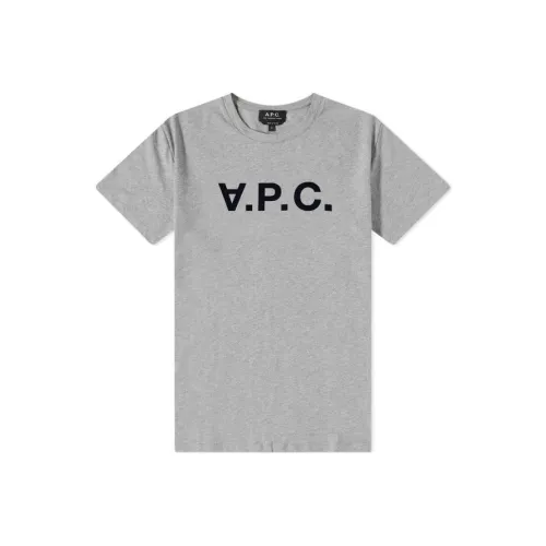 A.P.C. Joint Paragraph Серый Мужской T-Рубашки