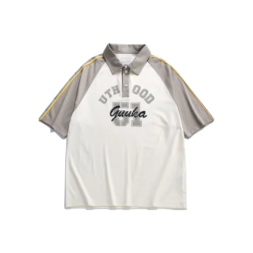 Guuka Бежево-желтые Мужские T-рубашки