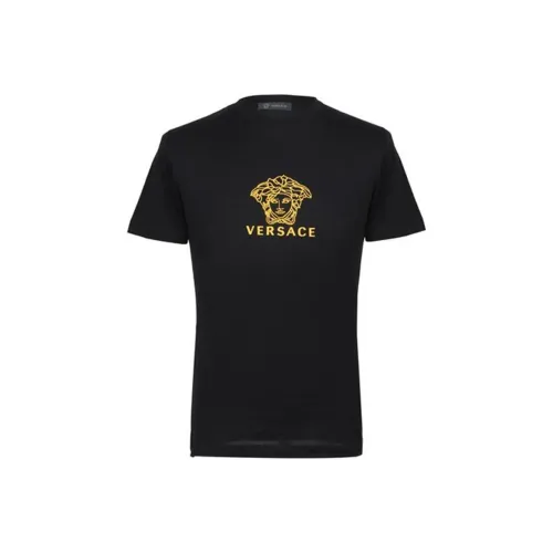 VERSACE Мужские черные T-рубашки