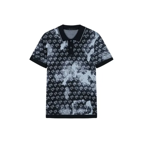 DAVID NAMAN Темно-синие мужские футболки T