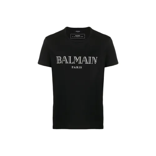 BALMAIN Мужские черные T-рубашки