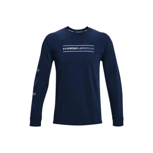 Under Armour Темно-синие Мужские T-рубашки