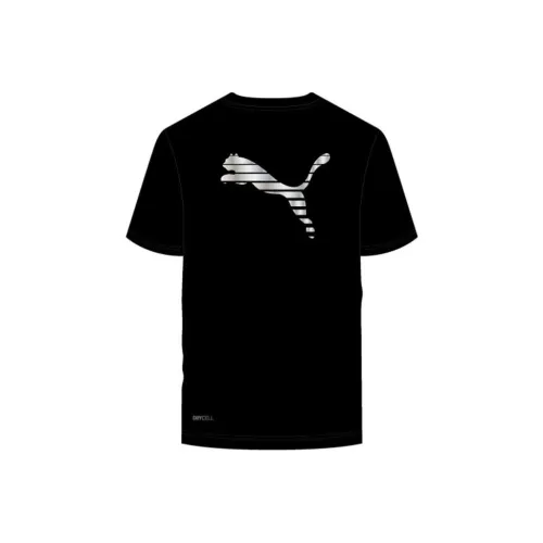 PUMA Рукав с оборванным плечом T-рубашка Мужская Черная