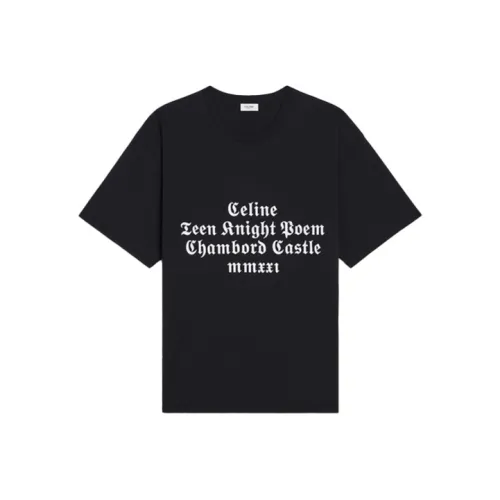Celine Мужские черные T-рубашки