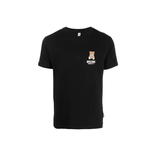 MOSCHINO Мужские черные T-рубашки