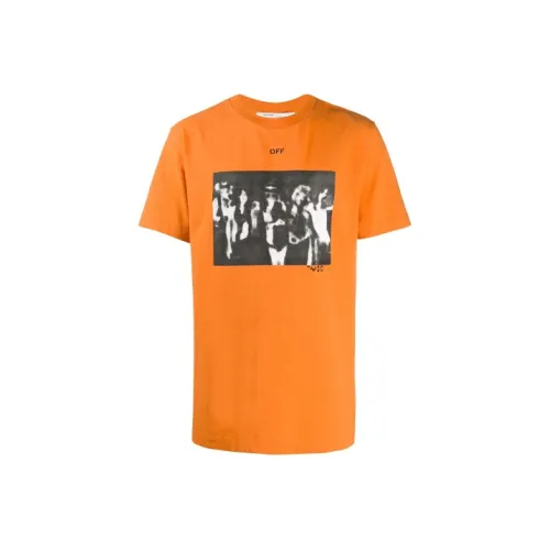 Off Белый SS20 Апельсин Мужская T-рубашка