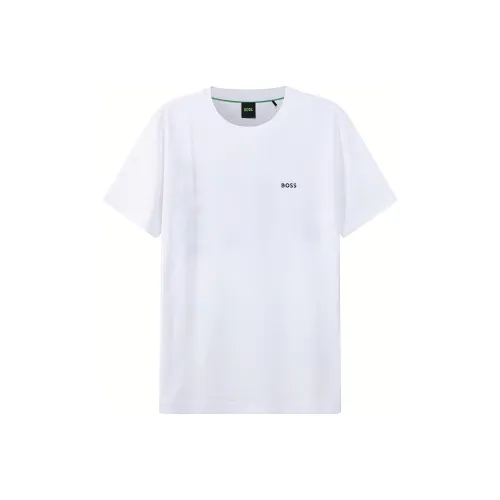 Hugo Boss Белая Мужская T-Рубашка