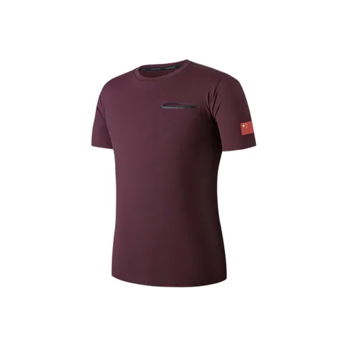 ANTA Sharp goods series T-Shirt Мужской Бордовый