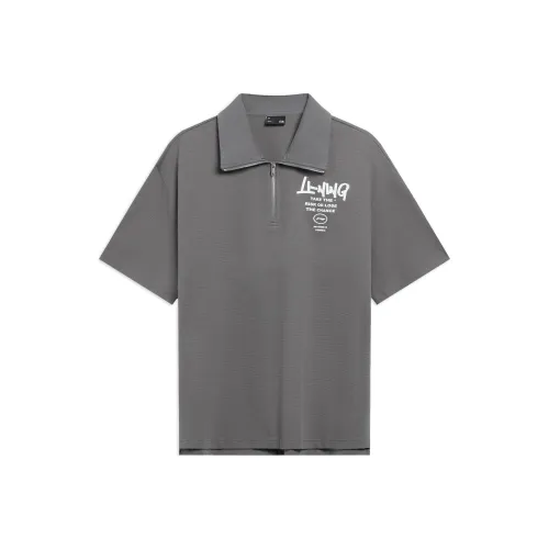 LINING Sports Fashion Collection Рубашка Мужская Свинцово-Серый